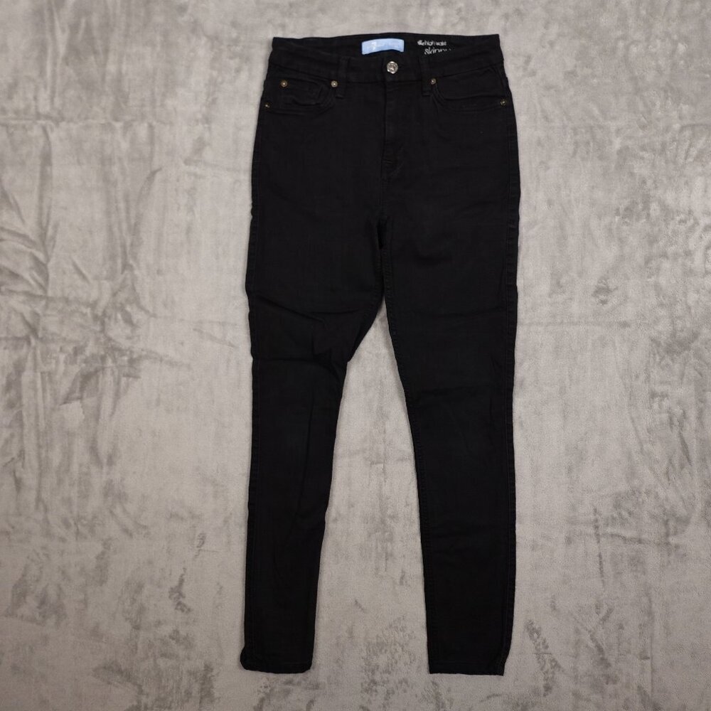 7 for all Mankind jeans The high waist skinny blair women's 27 black